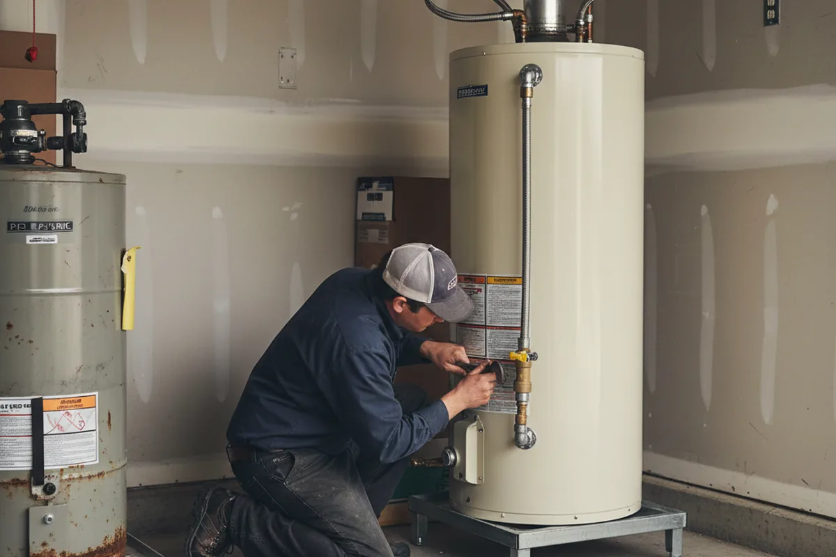 Water heater and shutoff valve replacement in Monroeville